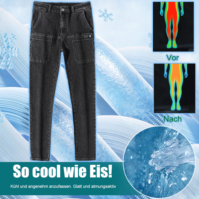 Dehnbare Herrenjeans mit geradem Bein