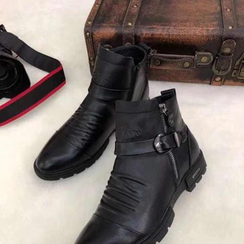 👞Herren-Martin-Stiefel im Vintage-Look 👉 Pflegen Sie Ihr gentlemanhaftes Auftreten.