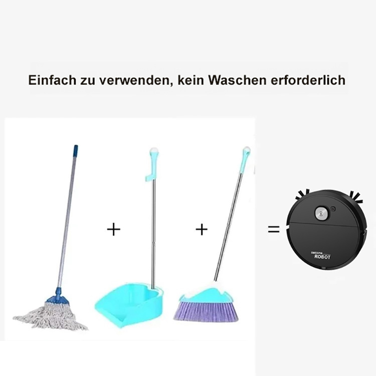 Automatischer Kehr-, Saug- und Wischroboter in einem