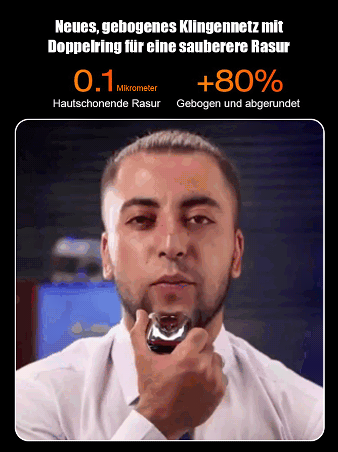 Neue tragbare, vollständig waschbare Elektrorasierer für den ganzen Körper. Volle Nassreinigung: Der Perfekte Reise-Rasierer.