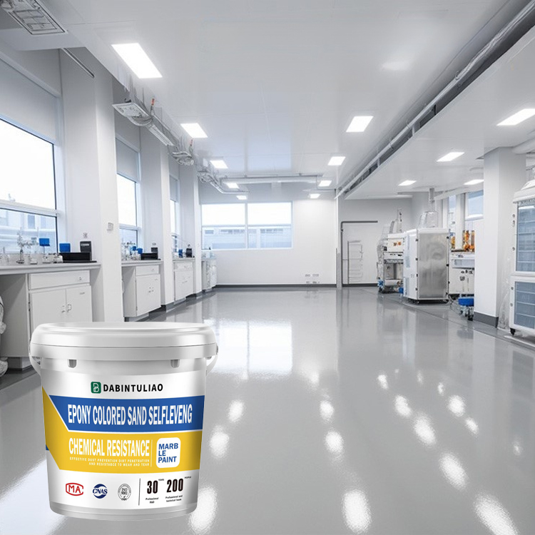 【Am selben Tag streichen, am selben Tag beziehen】Marmor-ähnlicher farbiger Sand selbstnivellierende