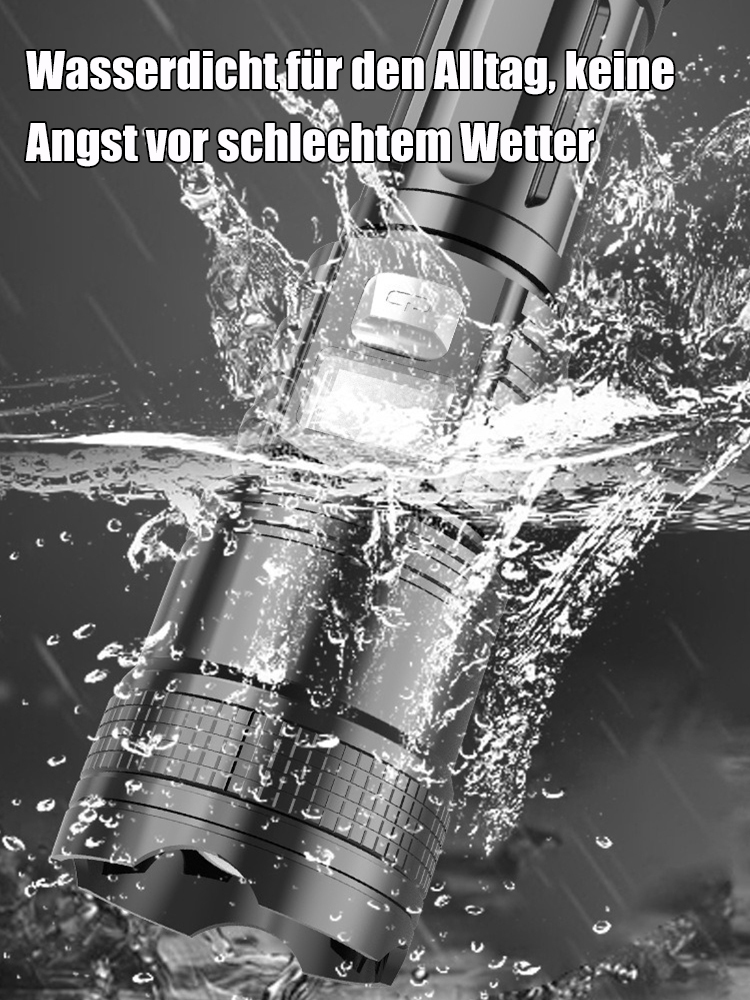 Zoom-Taschenlampe mit großer Reichweite
