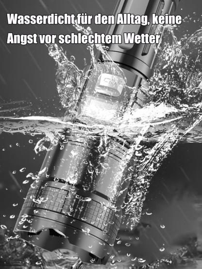 Zoom-Taschenlampe mit großer Reichweite