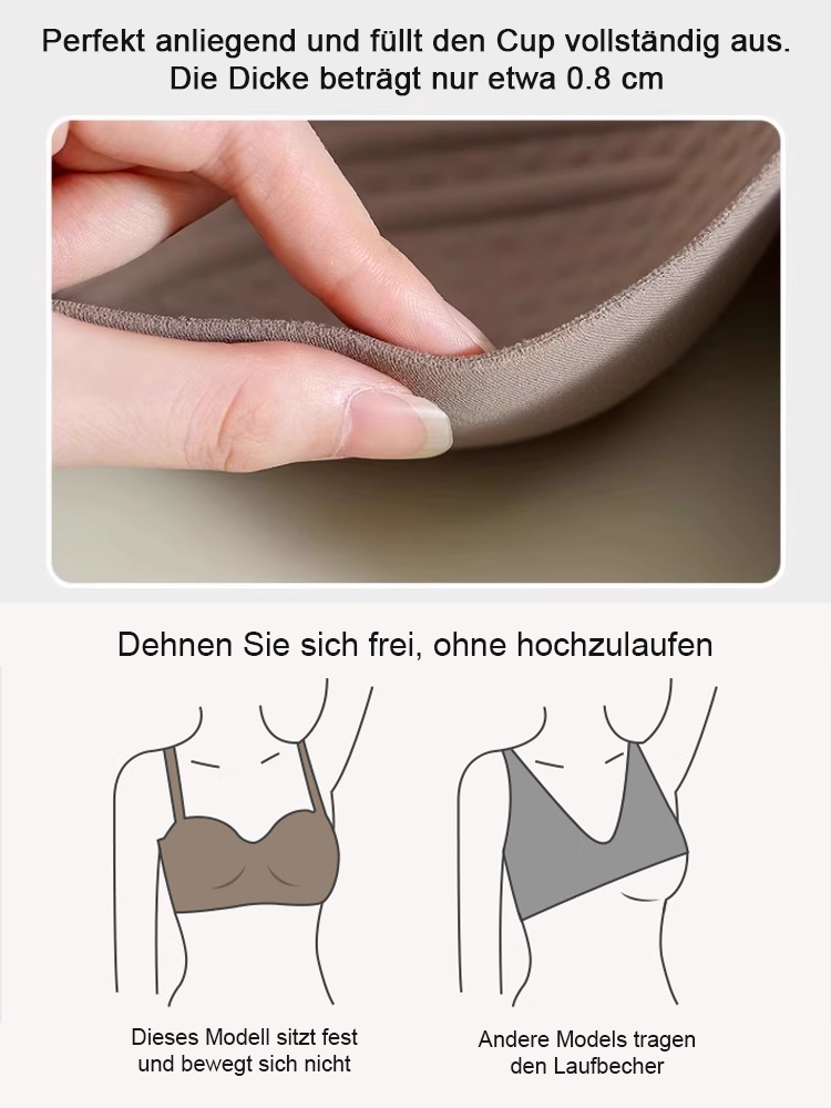 【Kostenlose Testversion】Schlanker, bügelloser, verstellbarer Sommer-BH