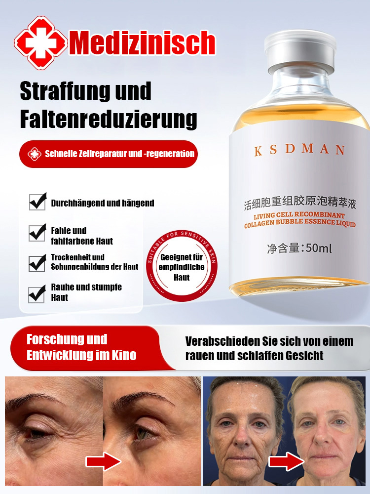  Schluss mit verschwendetem Geld für wasserbasierte Cremes, die nur auf der Hautoberfläche wirken! 🛑 Entdecken Sie die Active Collagen Essence der 3. Generation. Anders als herkömmliche Hautpflegeprodukte enthält unsere Formel 0 % Wasser – sie besteht zu