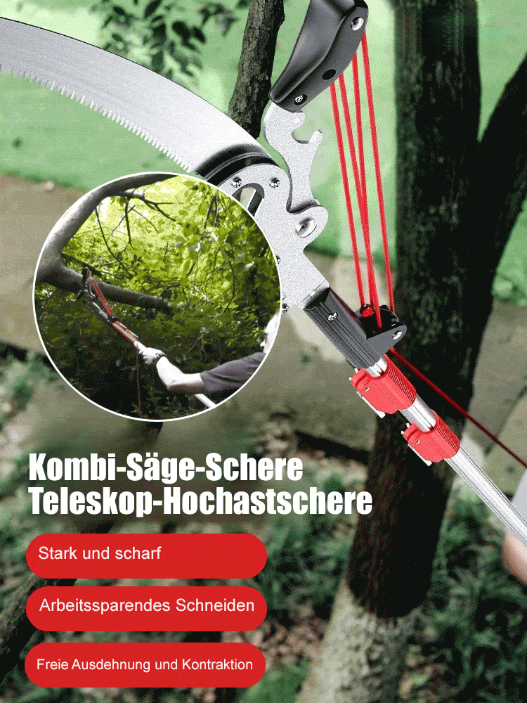 Teleskop-Gartenschere 