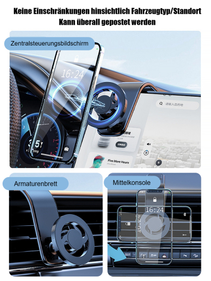Starker magnetischer, biegsamer Autotelefonhalter
