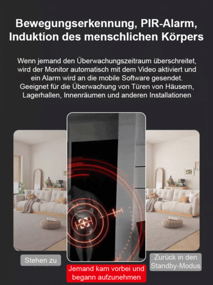 【Upgrade-Version ultra-unsichtbar】Kabellose Kamera. Sie können jederzeit aus der Ferne anzeigen und aufzeichnen. Mit der klaren Infrarot-Nachtsichtfunktion können Sie auch in der dunklen Nacht klar sehen.