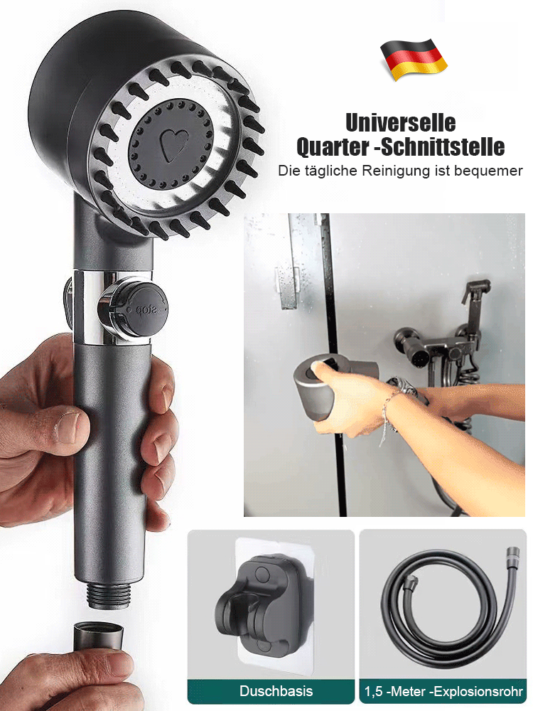 Deutsche Massage Multi -Funktion Ein Klick -Druckregulierende Dusche