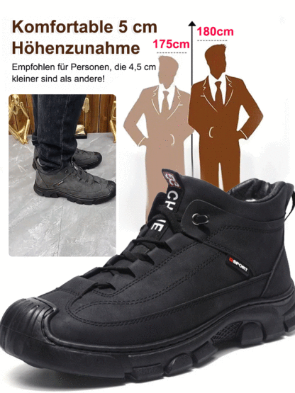 Nie wieder kalte Füße! ❄️Herren Winterstiefel mit Fleece und hohem Schaft