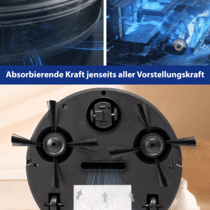 Automatischer Kehr-, Saug- und Wischroboter in einem