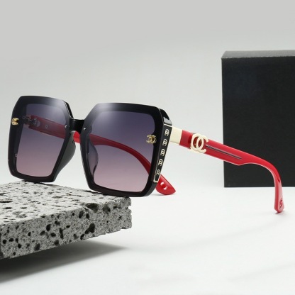 Frauen-High-End-Luxus-Sonnenbrille mit Verlaufstönung