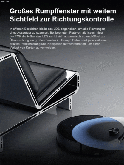 Ultradünner 3-in-1-Staubsauger zum Kehren, Staubsaugen und Bodenwischen
