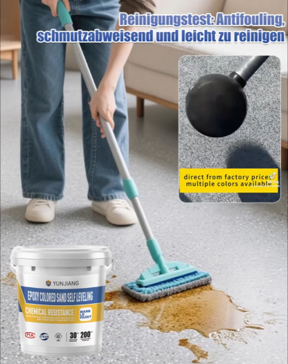 【Am selben Tag streichen, am selben Tag beziehen】Marmor-ähnlicher farbiger Sand selbstnivellierende