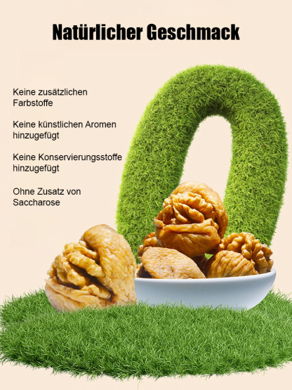 Freizeit-Snack Feigen mit Walnusskernen Trockenfrüchte 😘🥰Eine Delikatesse ohne einen einzigen Tropfen Zucker oder Öl! Reich an Ballaststoffen, Vitaminen und Antioxidantien.