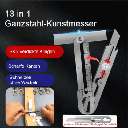 13 in 1 Ganzstahl-Kunstmesser
