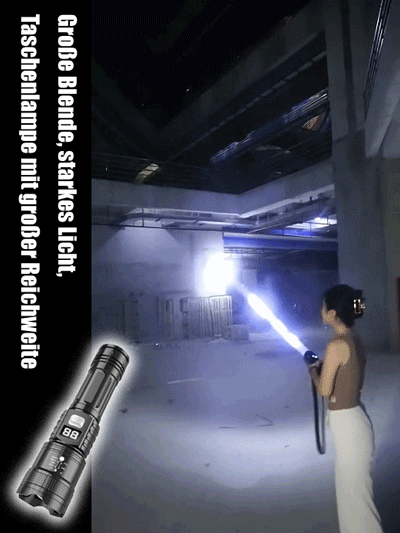 Zoom-Taschenlampe mit großer Reichweite