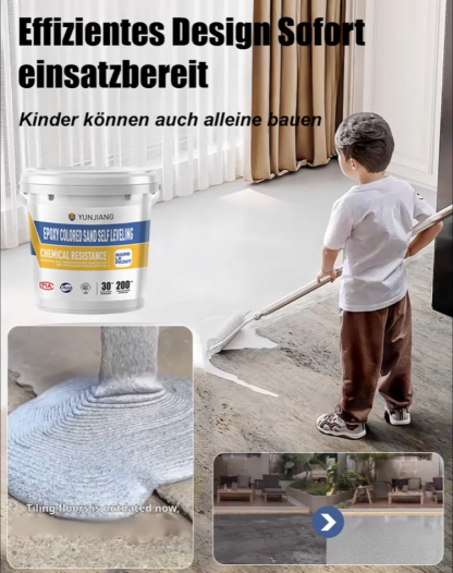 【Am selben Tag streichen, am selben Tag beziehen】Marmor-ähnlicher farbiger Sand selbstnivellierende