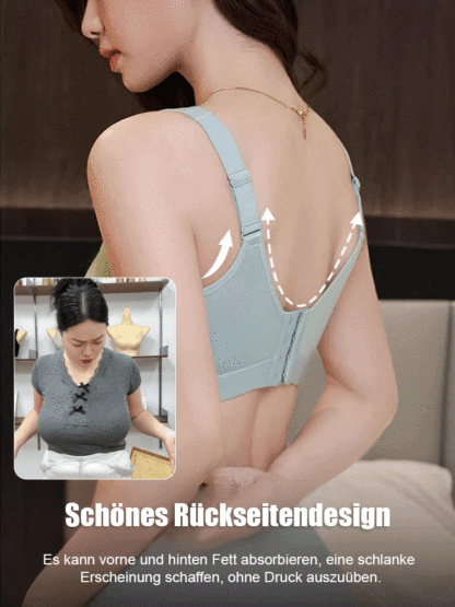 【Schlankmachender, stoßdämpfender, leichter Sport-BH】Schluss mit roten Striemen! Optisch eine Körbchengröße kleiner & 10 cm schlankerer Rücken. Steigern Sie Ihr Selbstbewusstsein!