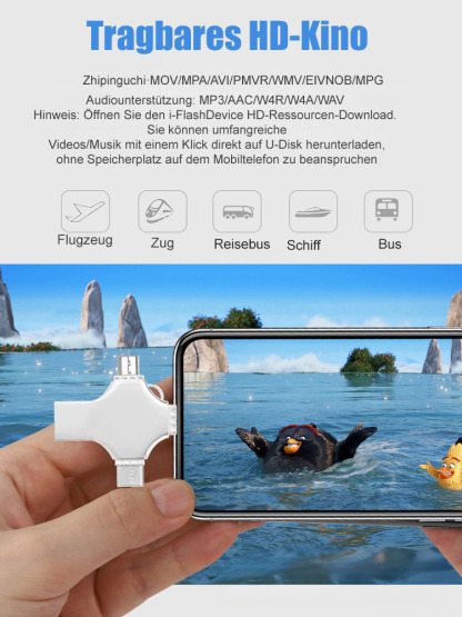4-in-1 Handy-USB-Stick - 1TB