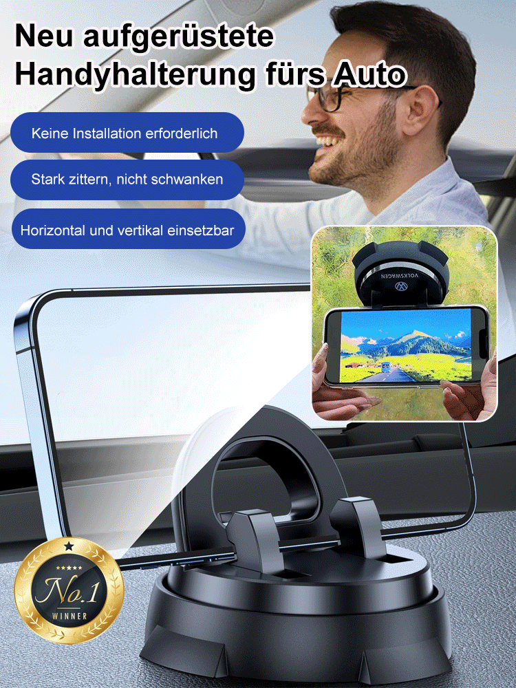 【Kostenlose Testversion】Intelligente Saugnapf-Multifunktionskonsole mit Navigations-Handyhalterung. 100 % Stabilität auch bei plötzlichen Stopps und holprigen Straßen!