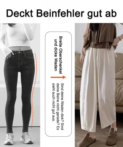 Damen Karottenhose mit hoher Taille
