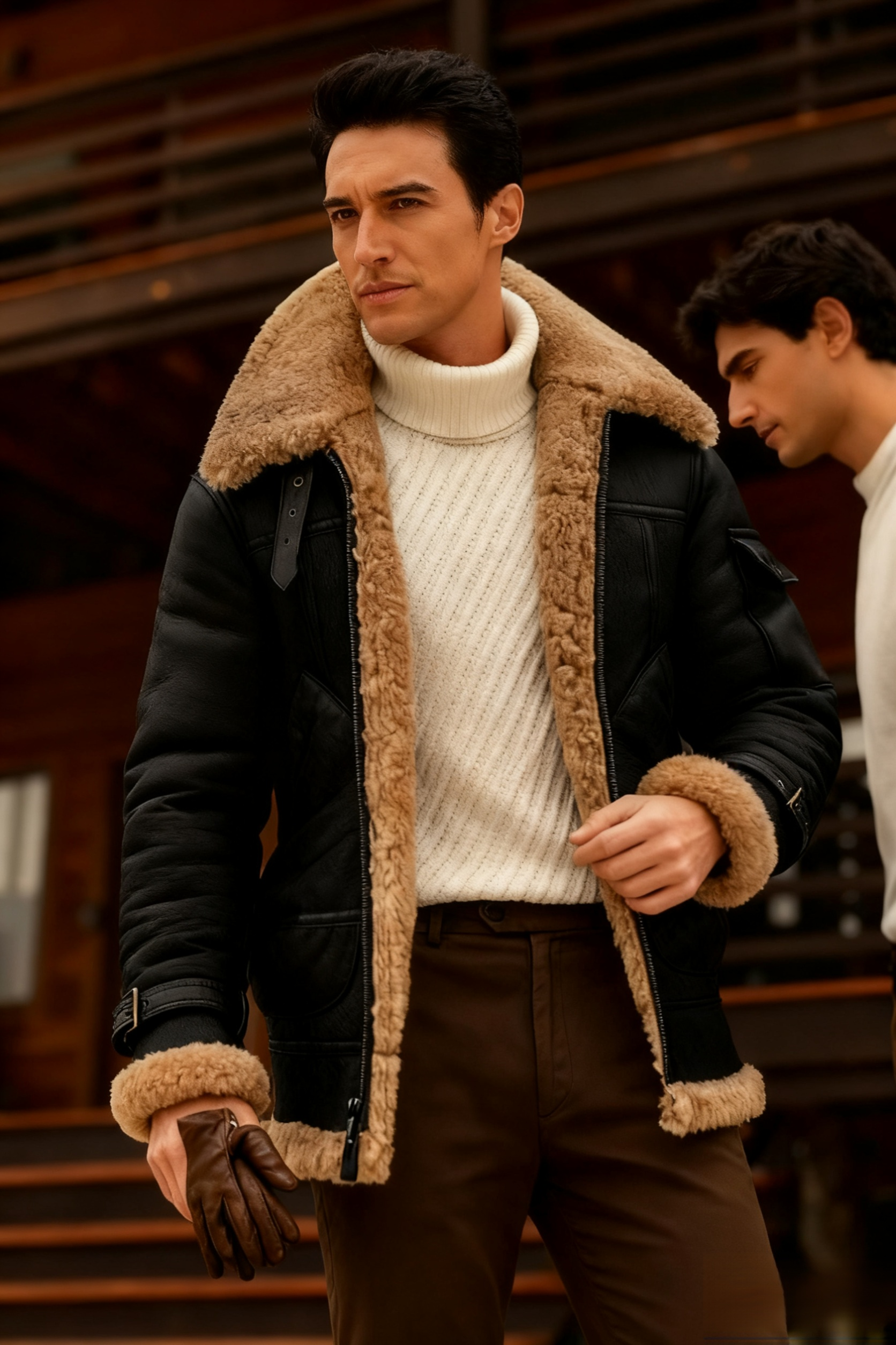 Das ist keine gewöhnliche Jacke! Gefertigt aus reinem Lammfell und Wolle, hält sie Temperaturen bis zu -40 Grad Celsius stand und ist damit selbst für die Arktis und den Himalaya bestens geeignet.