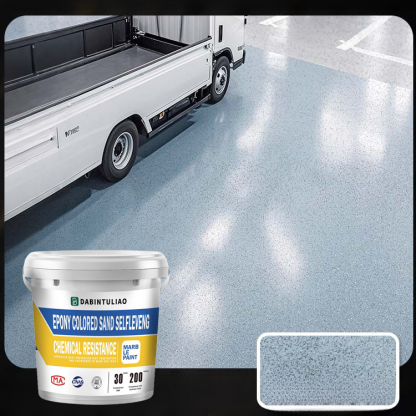 【Am selben Tag streichen, am selben Tag beziehen】Marmor-ähnlicher farbiger Sand selbstnivellierende