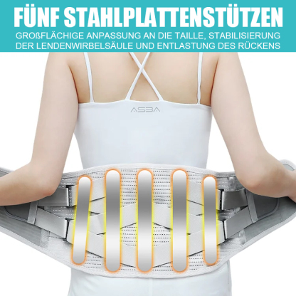 Stahlplatten-gestützter, atmungsaktiver, heißgepresster Taillengurt