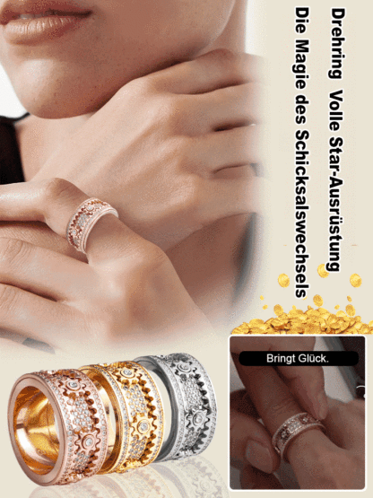 Der über Generationen weitergegebene astrologische Familienring bringt dir Glück✨