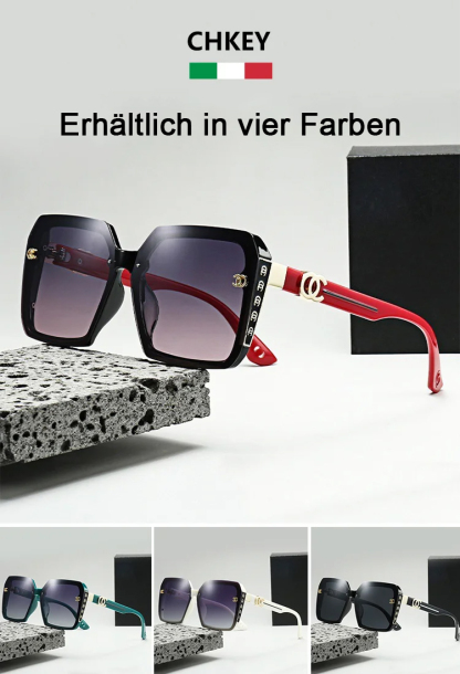 Frauen-High-End-Luxus-Sonnenbrille mit Verlaufstönung