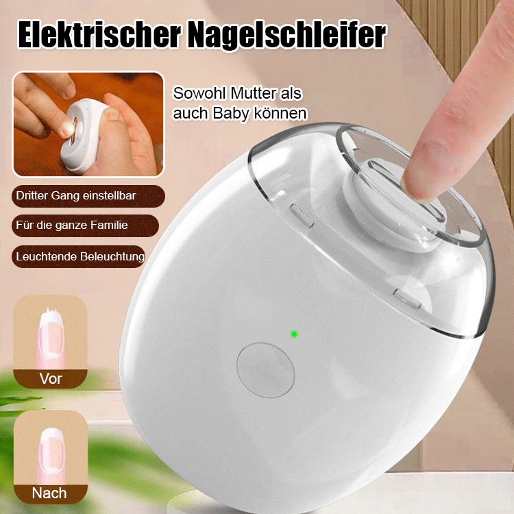 【Ein Muss für jeden Haushalt!】Elektrischer Nagellackentferner 😍 Automatisches Trimmen und Polieren per Knopfdruck für sofort glatte, gratfreie Nägel.
