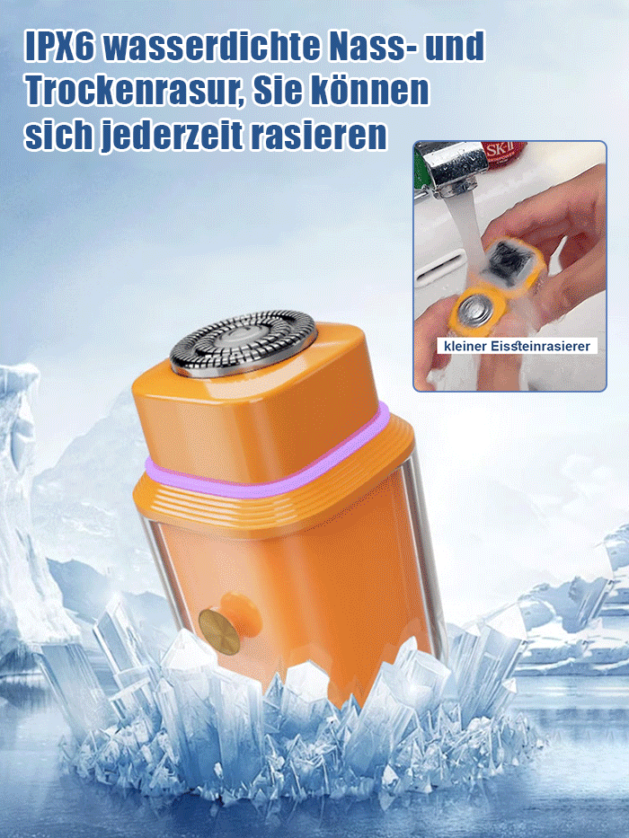 【Magnetischer Klingenkopf】Kleiner Eisziegel Herrenrasierer