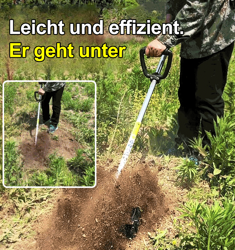 【🌿 Schluss mit dem mühsamen Umgraben!】Unsere multifunktionale Akku-Gartenfräse ist der Traum jedes Gärtners. Sie lockert den Boden, entfernt Unkraut samt Wurzel und bereitet den Boden im Handumdrehen für die Aussaat vor – ganz ohne Benzin und Kabel!