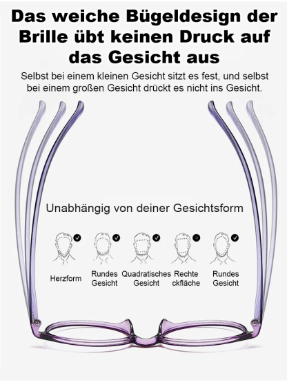 Ultraleichte, kompakte Lesebrille mit Blaulichtfilter