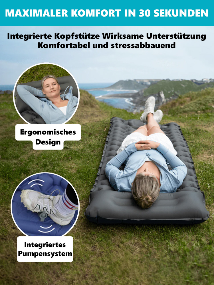 Outdoor Camping Ultraleichte, tragbare, feuchtigkeitsdichte, aufblasbare Matte