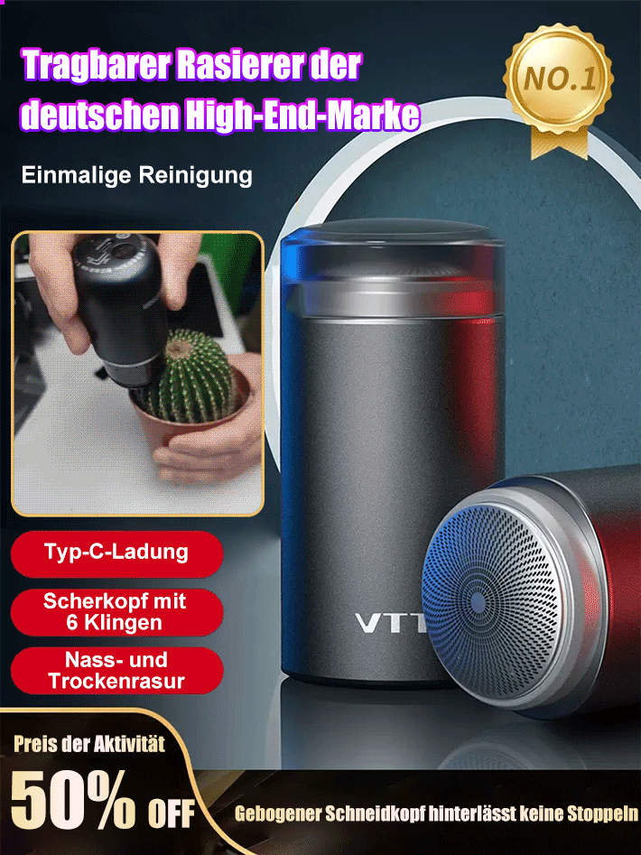 🔥🔥Saubere, sanfte Reinigung elektrischer Minirasierer  ✨wird Ihr Rasiererlebnis komplett verändern!
