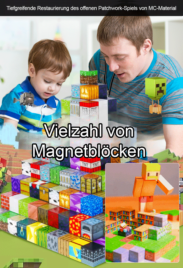 „Die Welt in deiner Hand“ Verwandlungsfähige Magnetwürfel-Bausteine