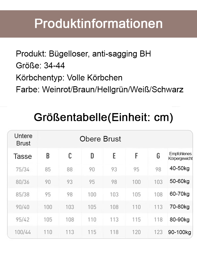 【Kostenlose Testversion】Schlanker, bügelloser, verstellbarer Sommer-BH