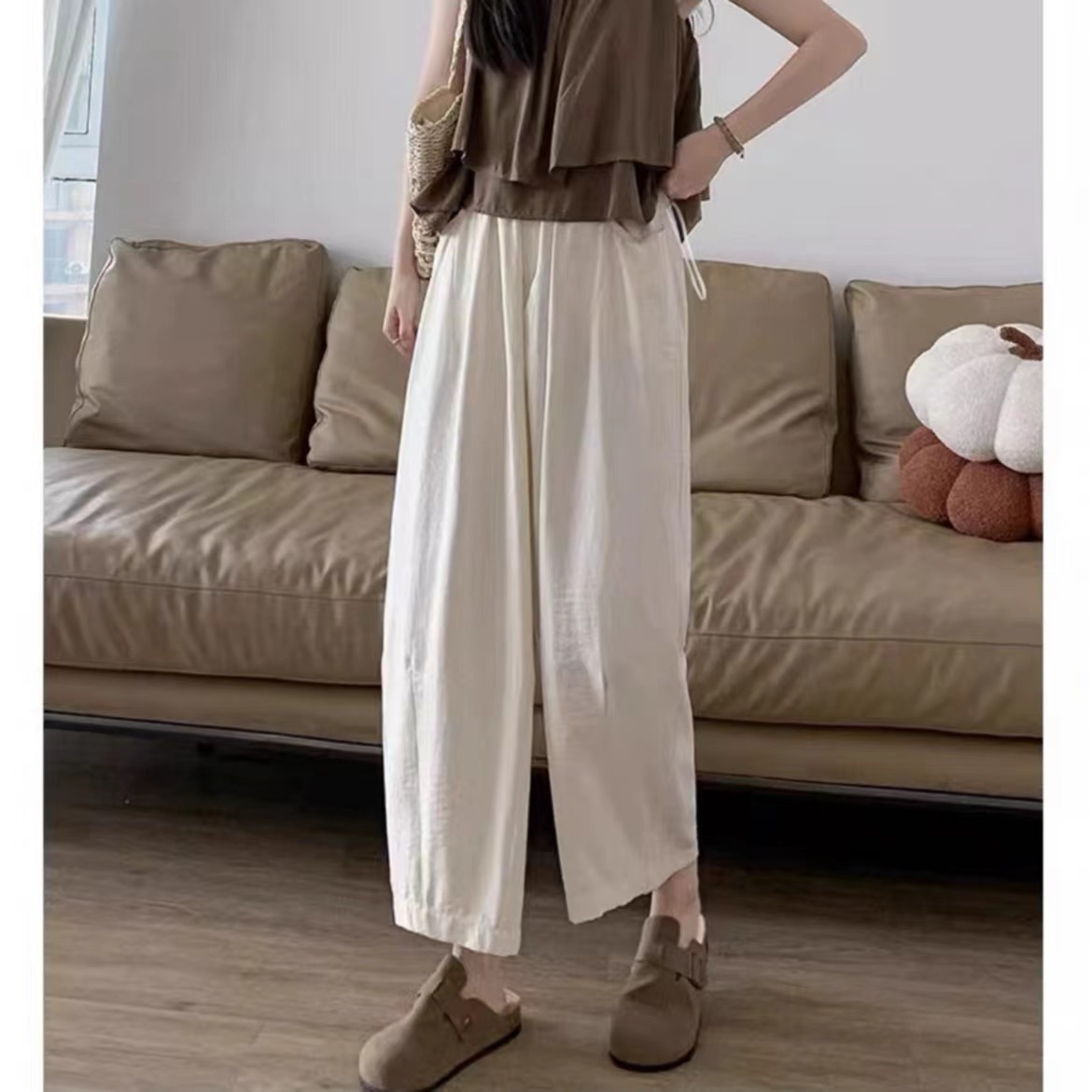 Damen Karottenhose mit hoher Taille