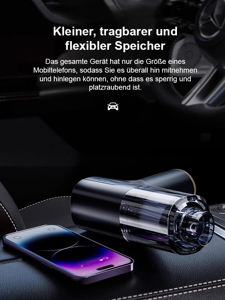 【10x mehr Saugkraft!】✨ Multifunktionaler Autostaubsauger mit Saug-, Blas- und Pumpfunktion