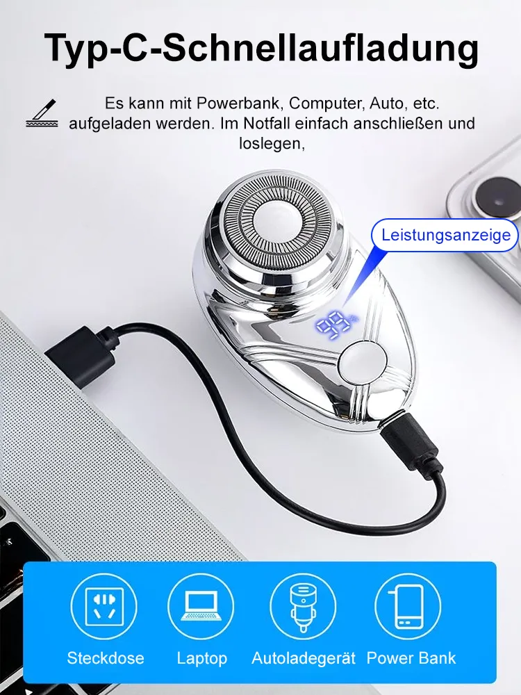 Tragbarer elektrischer Mini-Rasierer