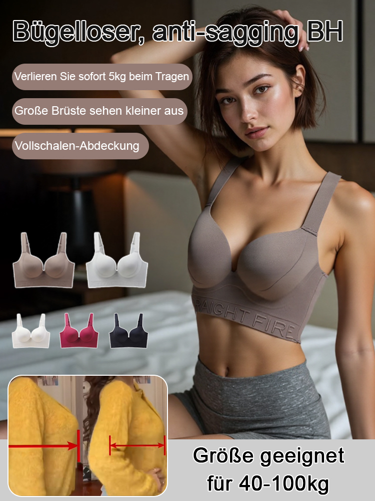 【Kostenlose Testversion】Schlanker, bügelloser, verstellbarer Sommer-BH