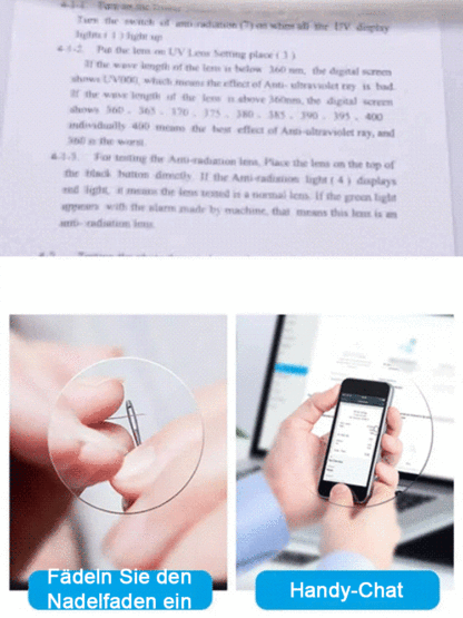 【Kostenlose Testversion】【Kein Sehtest erforderlich】💫Automatische Zoom-Brauenhalter Blaulichtfilter Lesebrille.  Mit einem Dioptrienbereich von -7 bis +7 für klare Nah- und Fernsicht 