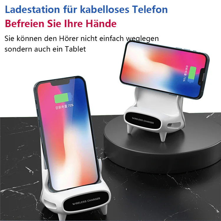 【Günstigster Preis im Internet ! 】Vertikaler Desktop-Ständer für kabelloses Schnellladen