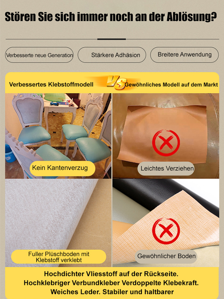 Selbstadhäsive Lederreparatur Patch