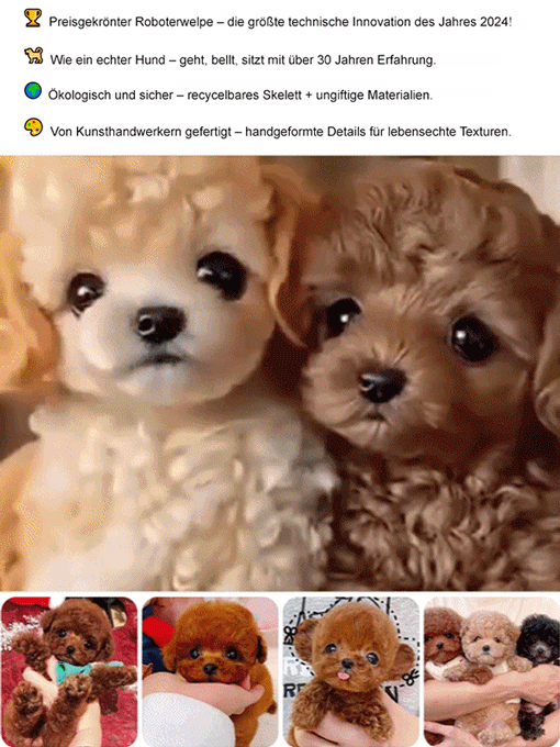 【Kostenlose Testversion】🐶Bionische KI Intelligente Haustierbegleiter: Keine Sorgen Mehr Beim Hundehaltung! 🌟