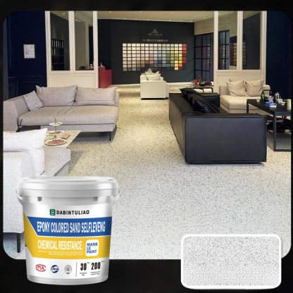 【Am selben Tag streichen, am selben Tag beziehen】Marmor-ähnlicher farbiger Sand selbstnivellierende