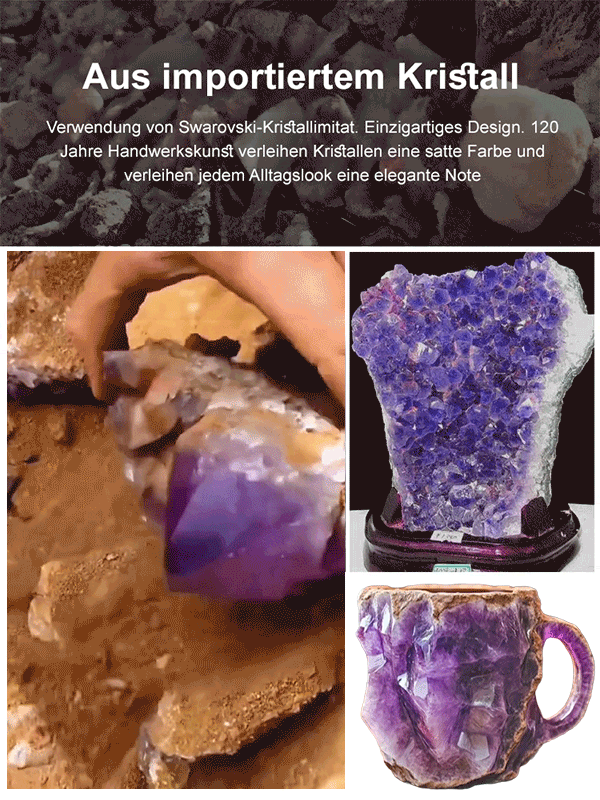 【Weihnachtsfrühkauf】Mineralischer Wellness-Kristall-Kaffeebecher☕  Jede Tasse ein Unikat!