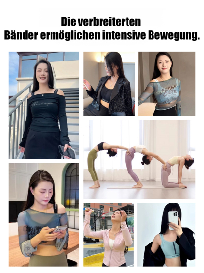 【Schlankmachender, stoßdämpfender, leichter Sport-BH】Schluss mit roten Striemen! Optisch eine Körbchengröße kleiner & 10 cm schlankerer Rücken. Steigern Sie Ihr Selbstbewusstsein!